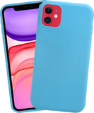 VAKIBO 1.2 MM Thick Sky Blue Coloured Soft TPU Rubber Back Cover Case With Camera Protection Ring Suitable for Apple iPhone 11