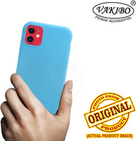 VAKIBO 1.2 MM Thick Sky Blue Coloured Soft TPU Rubber Back Cover Case With Camera Protection Ring Suitable for Apple iPhone 11
