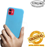 VAKIBO 1.2 MM Thick Sky Blue Coloured Soft TPU Rubber Back Cover Case With Camera Protection Ring Suitable for Apple iPhone 11
