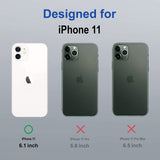 VAKIBO Megnatic Magsafe White Coloured Soft with Hard back Back Cover Case With Camera Protection Ring Suitable for iPhone 11