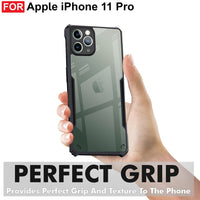 VAKIBO Super Premium Black Border Transparent Case With Corner Protection & Camera Protection Suitable for iPhone 11 Pro