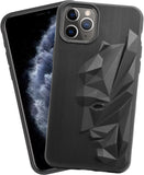 VAKIBO Bat Man 3D Mask Design Black Coloured Soft TPU Back Cover Case With Camera Protection Ring Suitable for Apple iPhone 11 Pro