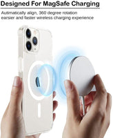 VAKIBO Megnatic Magsafe Transparent Soft with Hard back Back Cover Case With Camera Protection Ring Suitable for Apple iPhone 11 Pro