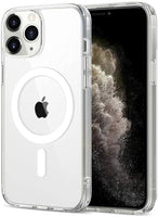 VAKIBO Megnatic Magsafe Transparent Soft with Hard back Back Cover Case With Camera Protection Ring Suitable for Apple iPhone 11 Pro