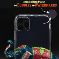 VAKIBO Premium Clear 2MM Thick Transparent Soft TPU Rubber Back Cover Case With Camera Protection Suitable for Apple iPhone 11 Pro Max