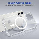 VAKIBO Megnatic Magsafe Transparent Soft with Hard back Back Cover Case With Camera Protection Ring Suitable for Apple iPhone 11 Pro