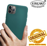 VAKIBO 1.2 MM Thick Green Coloured Soft TPU Rubber Back Cover Case With Camera Protection Ring Suitable for Apple iPhone 12 Pro Max