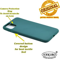 VAKIBO 1.2 MM Thick Green Coloured Soft TPU Rubber Back Cover Case With Camera Protection Ring Suitable for Apple iPhone 12 Pro
