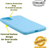 VAKIBO 1.2 MM Thick Sky Blue Coloured Soft TPU Rubber Back Cover Case With Camera Protection Ring Suitable for Apple iPhone 11 Pro