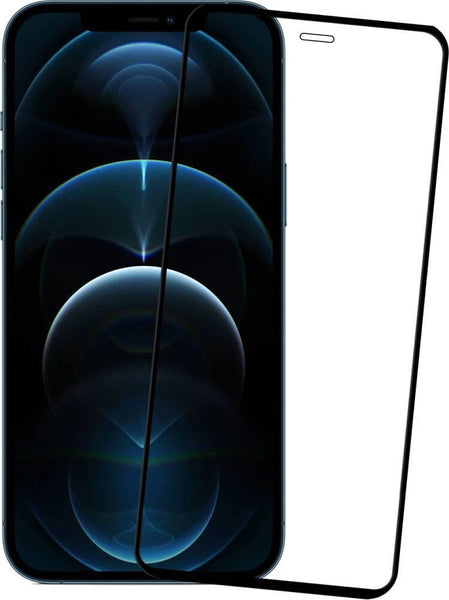 Super Premium Quality Tempered Glass Screen Guard Protector With Black Border Suitable For iPhone 12