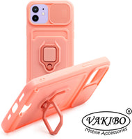 VAKIBO Camera Protection Case With Shutter Peach Coloured Soft Sides and Hard Back Back Cover Suitable for Apple iPhone 12