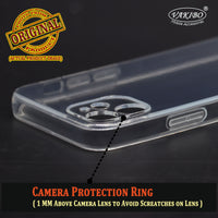 VAKIBO Premium Clear 2MM Thick Transparent Soft TPU Rubber Back Cover Case With Camera Protection Suitable for Apple iPhone 12 Mini