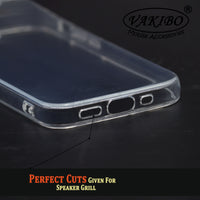 VAKIBO Premium Clear 2MM Thick Transparent Soft TPU Rubber Back Cover Case With Camera Protection Suitable for Apple iPhone 12 Mini