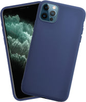 VAKIBO 1.2 MM Thick Blue Coloured Soft TPU Rubber Back Cover Case With Camera Protection Ring Suitable for Apple iPhone 12 Pro