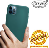 VAKIBO 1.2 MM Thick Green Coloured Soft TPU Rubber Back Cover Case With Camera Protection Ring Suitable for Apple iPhone 12 Pro