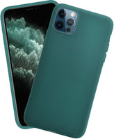 VAKIBO 1.2 MM Thick Green Coloured Soft TPU Rubber Back Cover Case With Camera Protection Ring Suitable for Apple iPhone 12 Pro
