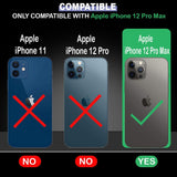 VAKIBO Megnatic Magsafe Transparent Soft with Hard back Back Cover Case With Camera Protection Ring Suitable for Apple iPhone 12 Pro Max