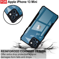 VAKIBO Super Premium Black Border Transparent Case With Corner Protection & Camera Protection Suitable for iPhone 13 Mini
