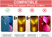 VAKIBO Super Premium Black Border Transparent Case With Corner Protection & Camera Protection Suitable for iPhone 13 Mini