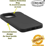 VAKIBO Dotted Black Coloured Made with Silicon Rubber TPU Back Cover Case Suitable for iPhone 13 Pro