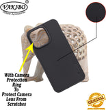 VAKIBO Dotted Black Coloured Made with Silicon Rubber TPU Back Cover Case Suitable for iPhone 13 Pro