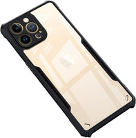VAKIBO Best Selling Black and Transparent Back Cover Case Made With Soft TPU and Acrylic With 4 Corner and Camera Protection Suitable for Apple iPhone 13 Pro Max