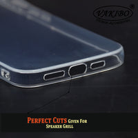VAKIBO Premium Clear 2MM Thick Transparent Soft TPU Rubber Back Cover Case With Camera Protection Suitable for Apple iPhone 14 Plus