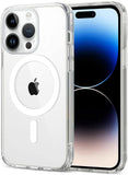 VAKIBO Megnatic Magsafe Transparent Soft with Hard back Back Cover Case With Camera Protection Ring Suitable for Apple iPhone 14 Pro