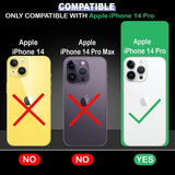 VAKIBO Megnatic Magsafe Transparent Soft with Hard back Back Cover Case With Camera Protection Ring Suitable for Apple iPhone 14 Pro