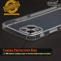 VAKIBO Premium Clear 1.5MM Thick Transparent Soft TPU Rubber Back Cover Case With Camera Protection Suitable for Apple iPhone 15 Plus