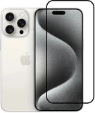 Super Premium Quality Tempered Glass Screen Guard Protector With Black Border Suitable For iPhone 15 PRO