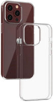 VAKIBO Premium Clear 2MM Thick Transparent Soft TPU Rubber Back Cover Case With Camera Protection Suitable for iPhone 15 Pro