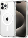 VAKIBO Megnatic Magsafe Transparent Soft with Hard back Back Cover Case With Camera Protection Ring Suitable for Apple iPhone 15 Pro