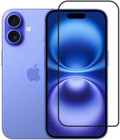 Super Premium Quality Tempered Glass Screen Guard Protector With Black Border Suitable For iPhone 16
