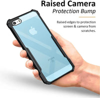 VAKIBO Best Selling Black and Transparent Back Cover Case Made With Soft TPU and Acrylic With 4 Corner and Camera Protection Suitable for Apple iPhone 5s