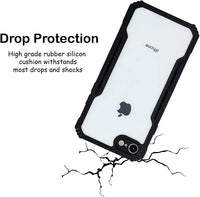 VAKIBO Best Selling Black and Transparent Back Cover Case Made With Soft TPU and Acrylic With 4 Corner and Camera Protection Suitable for Apple iPhone 5s