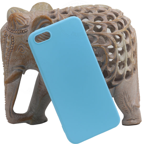 VAKIBO 1.2 MM Thick Sky Blue Coloured Soft TPU Rubber Back Cover Case With Camera Protection Ring Suitable for Apple iPhone 6