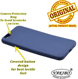 VAKIBO 1.2 MM Thick Blue Coloured Soft TPU Rubber Back Cover Case With Camera Protection Ring Suitable for Apple iPhone 8