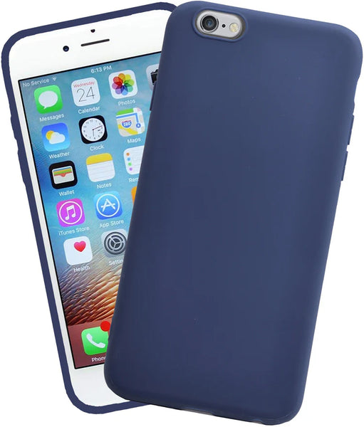 VAKIBO 1.2 MM Thick Blue Coloured Soft TPU Rubber Back Cover Case With Camera Protection Ring Suitable for Apple iPhone 8