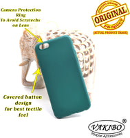 VAKIBO 1.2 MM Thick Green Coloured Soft TPU Rubber Back Cover Case With Camera Protection Ring Suitable for Apple iPhone 7