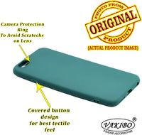 VAKIBO 1.2 MM Thick Green Coloured Soft TPU Rubber Back Cover Case With Camera Protection Ring Suitable for Apple iPhone 8