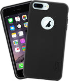 VAKIBO Niukin Dotted Design Black Coloured Soft TPU Rubber Back Cover Case With Camera Protection Ring Suitable for Apple iPhone 6 Plus