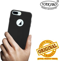 VAKIBO Niukin Dotted Design Black Coloured Soft TPU Rubber Back Cover Case With Camera Protection Ring Suitable for Apple iPhone 6 Plus
