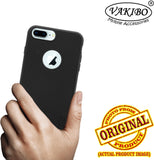 VAKIBO Niukin Dotted Design Black Coloured Soft TPU Rubber Back Cover Case With Camera Protection Ring Suitable for Apple iPhone 6 Plus