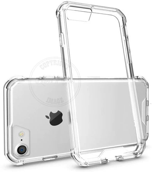 VAKIBO Premium Clear 2MM Thick Transparent Soft TPU Rubber Back Cover Case With Camera Protection Suitable for Apple iPhone 8