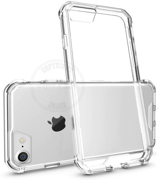 VAKIBO Premium Clear 2MM Thick Transparent Soft TPU Rubber Back Cover Case With Camera Protection Suitable for Apple iPhone 7