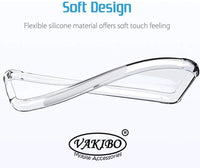 VAKIBO Premium Clear 1.5MM Thick Transparent Soft TPU Rubber Back Cover Case With Camera Protection Suitable for Apple iPhone 7