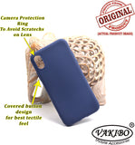 VAKIBO 1.2 MM Thick Blue Coloured Soft TPU Rubber Back Cover Case With Camera Protection Ring Suitable for Apple iPhone X