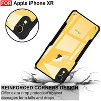 VAKIBO Best Selling Black and Transparent Back Cover Case Made With Soft TPU and Acrylic With 4 Corner and Camera Protection Suitable for Apple iPhone XR