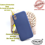 VAKIBO 1.2 MM Thick Blue Coloured Soft TPU Rubber Back Cover Case With Camera Protection Ring Suitable for Apple iPhone XR